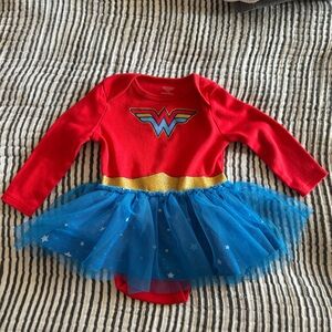 Wonder Woman Halloween Costume with attached tutu